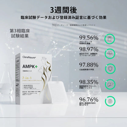 CleraNaure® 7-in-1 メタボリック＆シェイプアップパッチ（マイクロディフュージョン技術、24時間効果）体重管理、食欲、エネルギー、血糖代謝のためのパッチ-🔥