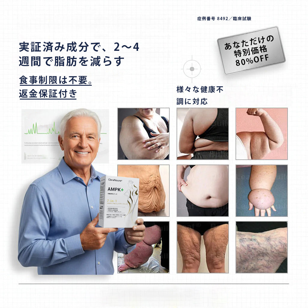 CleraNaure® 7-in-1 メタボリック＆シェイプアップパッチ（マイクロディフュージョン技術、24時間効果）体重管理、食欲、エネルギー、血糖代謝のためのパッチ-🔥